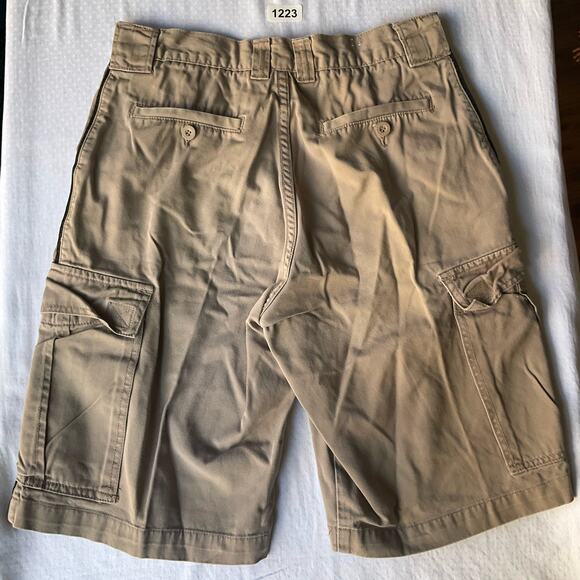 Arizona Jeans Company Men’s Cargo Khaki Shorts Size 29,Natural Beige,Big Pockets - Picture 8 of 9
